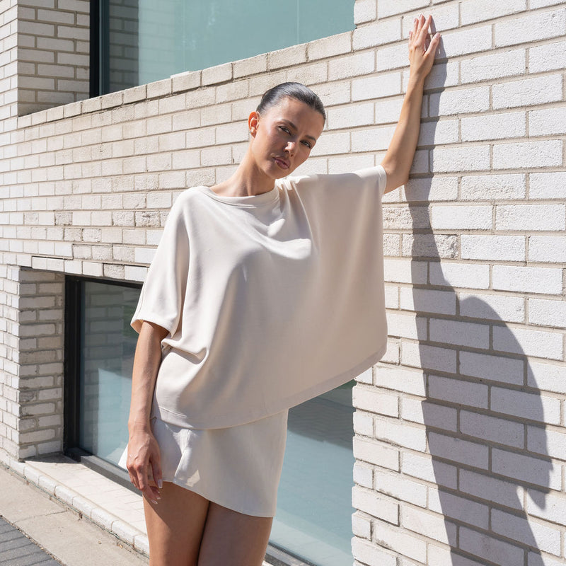 Heavy Weight Cocoon Top in Soft Modal