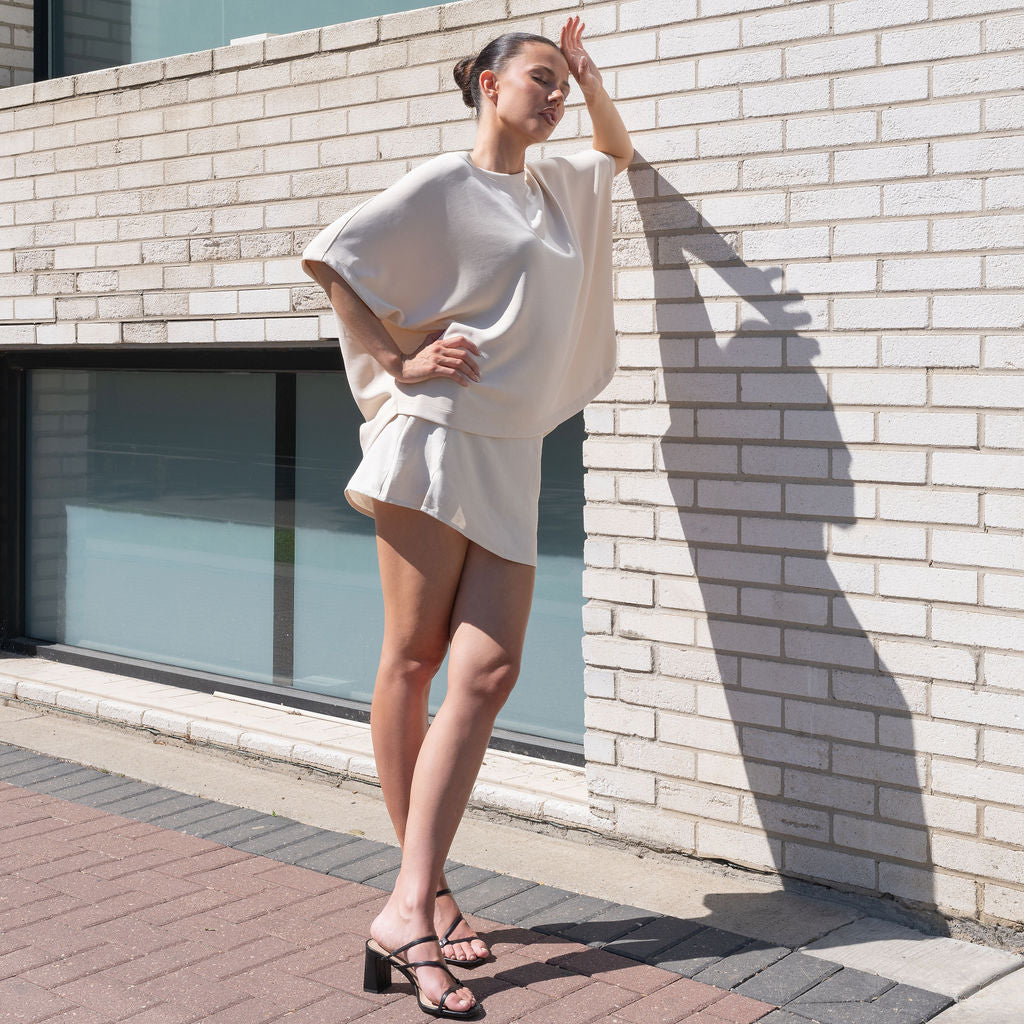 Heavy Weight Cocoon Top in Soft Modal
