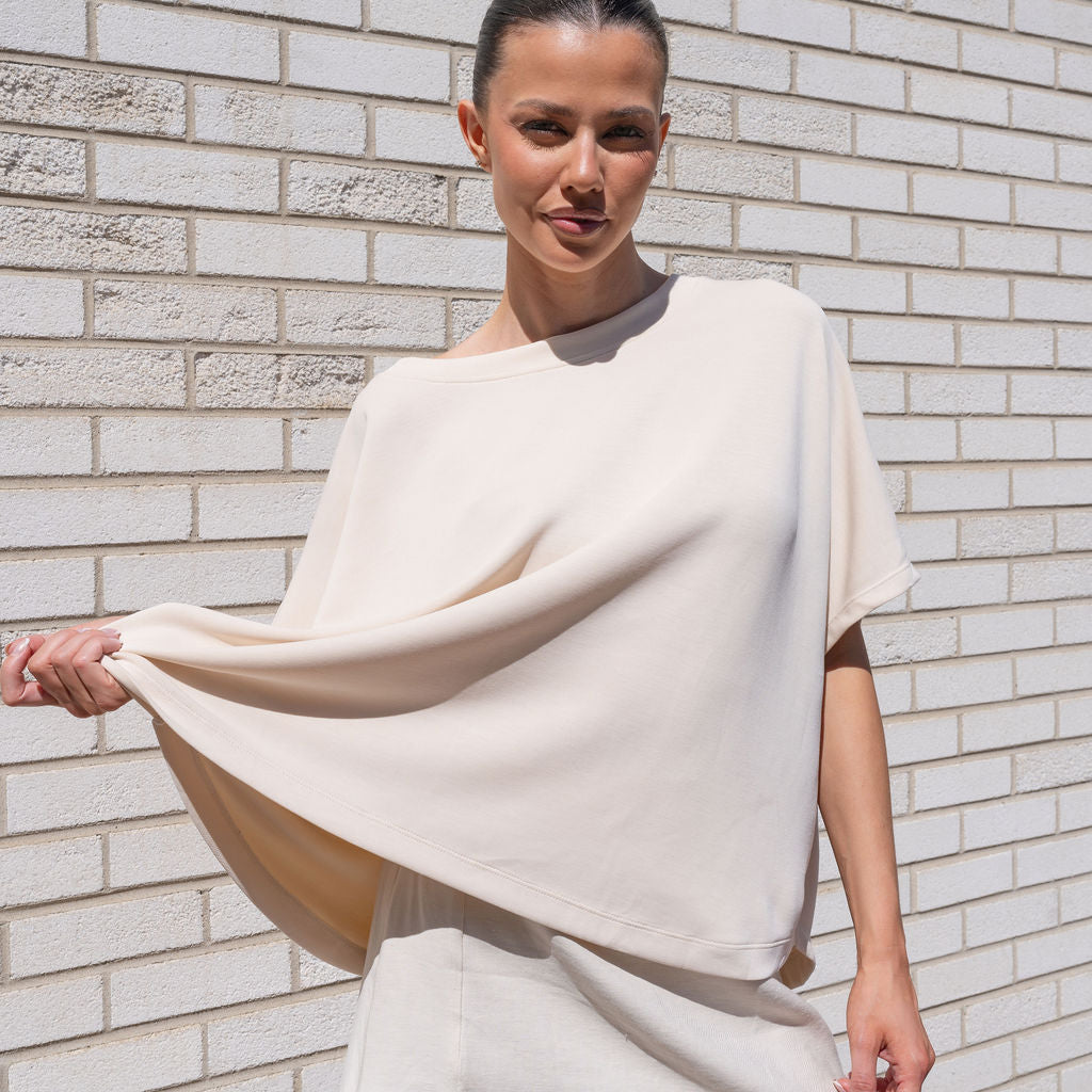 Heavy Weight Cocoon Top in Soft Modal
