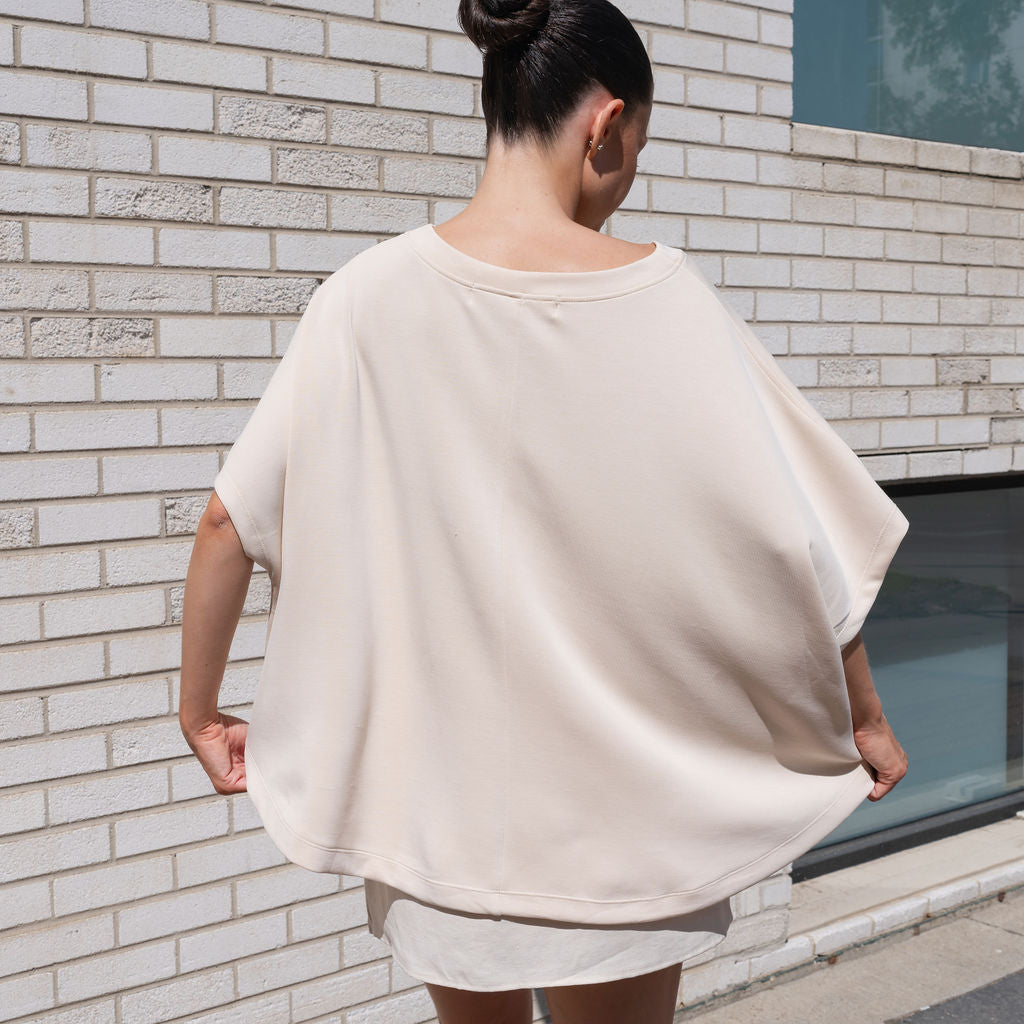 Heavy Weight Cocoon Top in Soft Modal