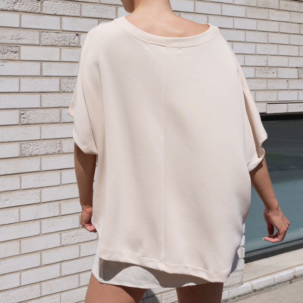 Heavy Weight Cocoon Top in Soft Modal