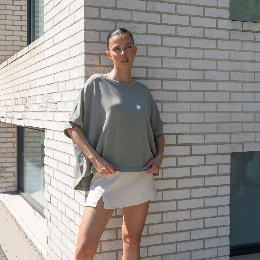 Heavy Weight Cocoon Top in Soft Modal