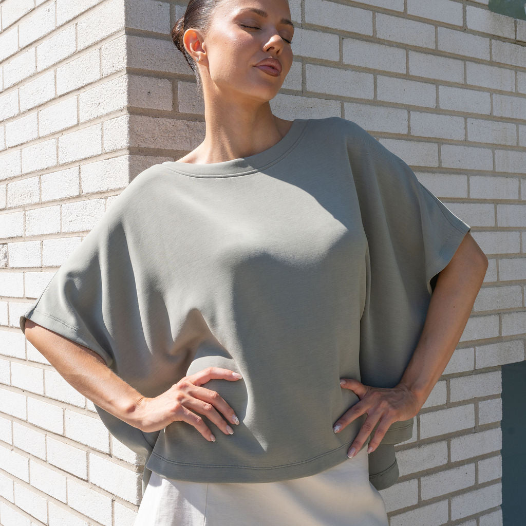 Heavy Weight Cocoon Top in Soft Modal
