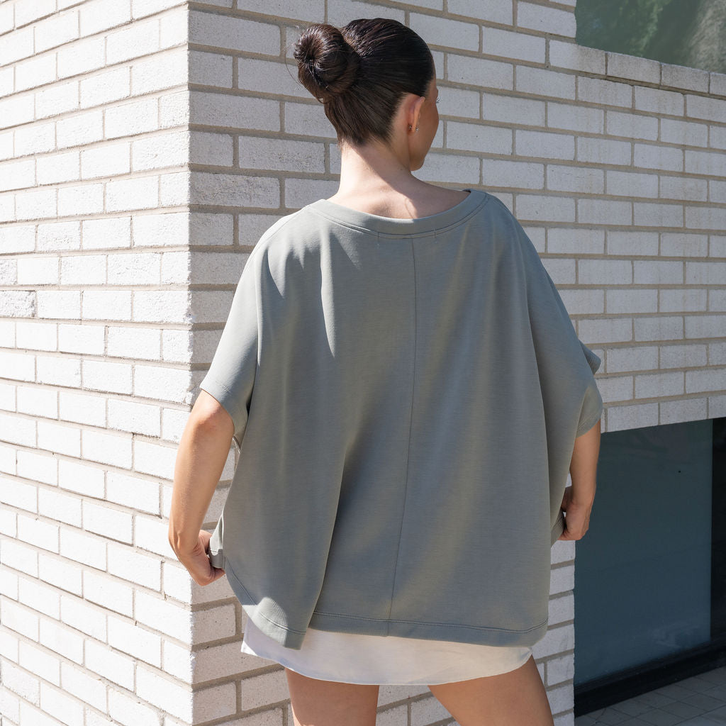 Heavy Weight Cocoon Top in Soft Modal