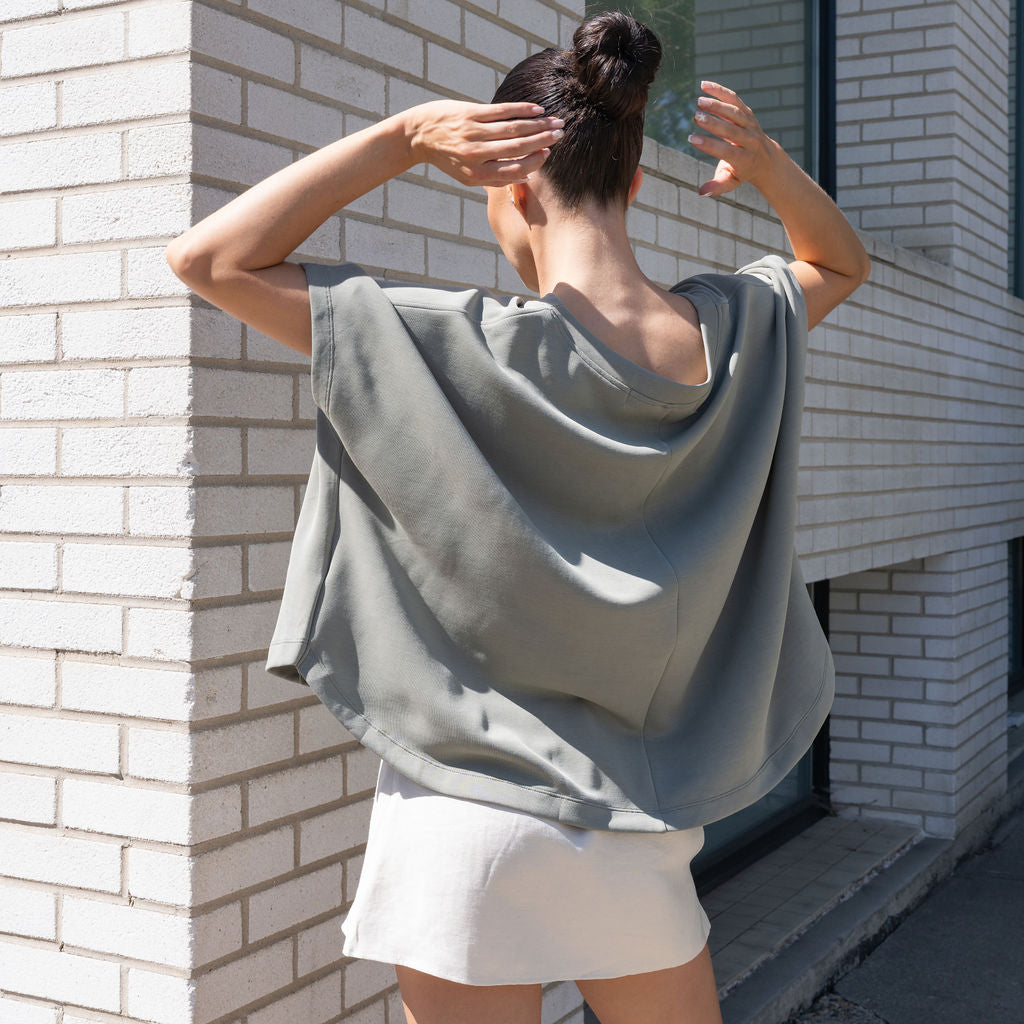 Heavy Weight Cocoon Top in Soft Modal