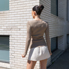 Ribbed Long Sleeve Seamless Top