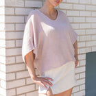 Italian Linen Blouse in Blush