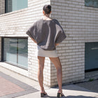 Italian Linen Blouse in Taupe