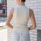 Mock Neck Tank in Ribbed Knit