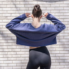 Mineral Washed Soft Cotton Sweater in Bright Blue
