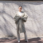 TWO TONED, SOFT KNIT BATWING CARDIGAN