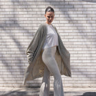 TWO TONED, SOFT KNIT BATWING CARDIGAN