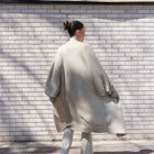 TWO TONED, SOFT KNIT BATWING CARDIGAN