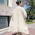 TWO TONED, SOFT KNIT BATWING CARDIGAN