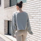 Mineral Washed Soft Cotton Sweater in Sage