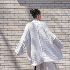 Teddy Cocoon Cardigan in White
