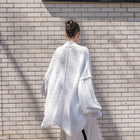 Teddy Cocoon Cardigan in White