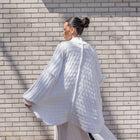 Teddy Cocoon Cardigan in White