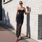 Crochet Knit Maxi Sleeveless Dress