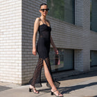 Crochet Knit Maxi Sleeveless Dress