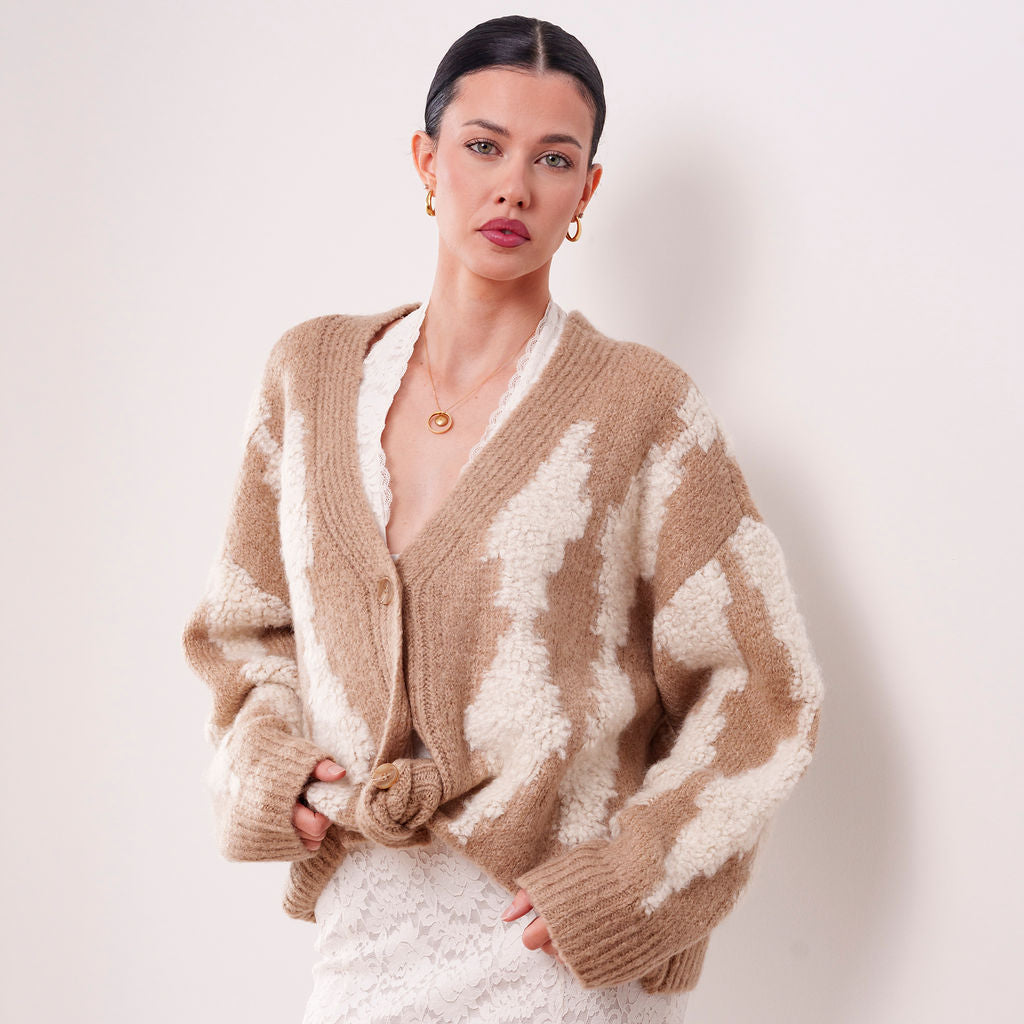 THE MAËLLE HEAVY KNIT CARDIGAN