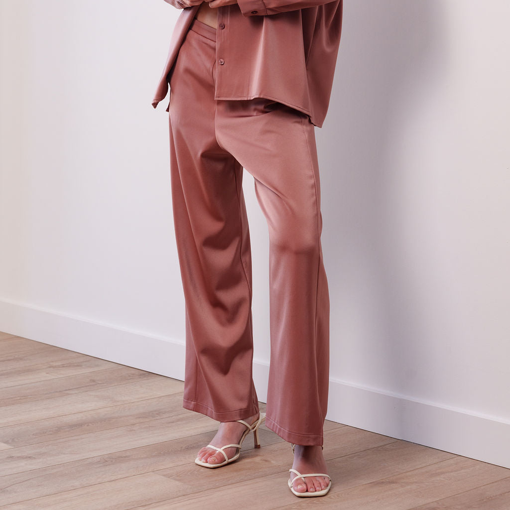 THE AURELIA SATIN TROUSER SET