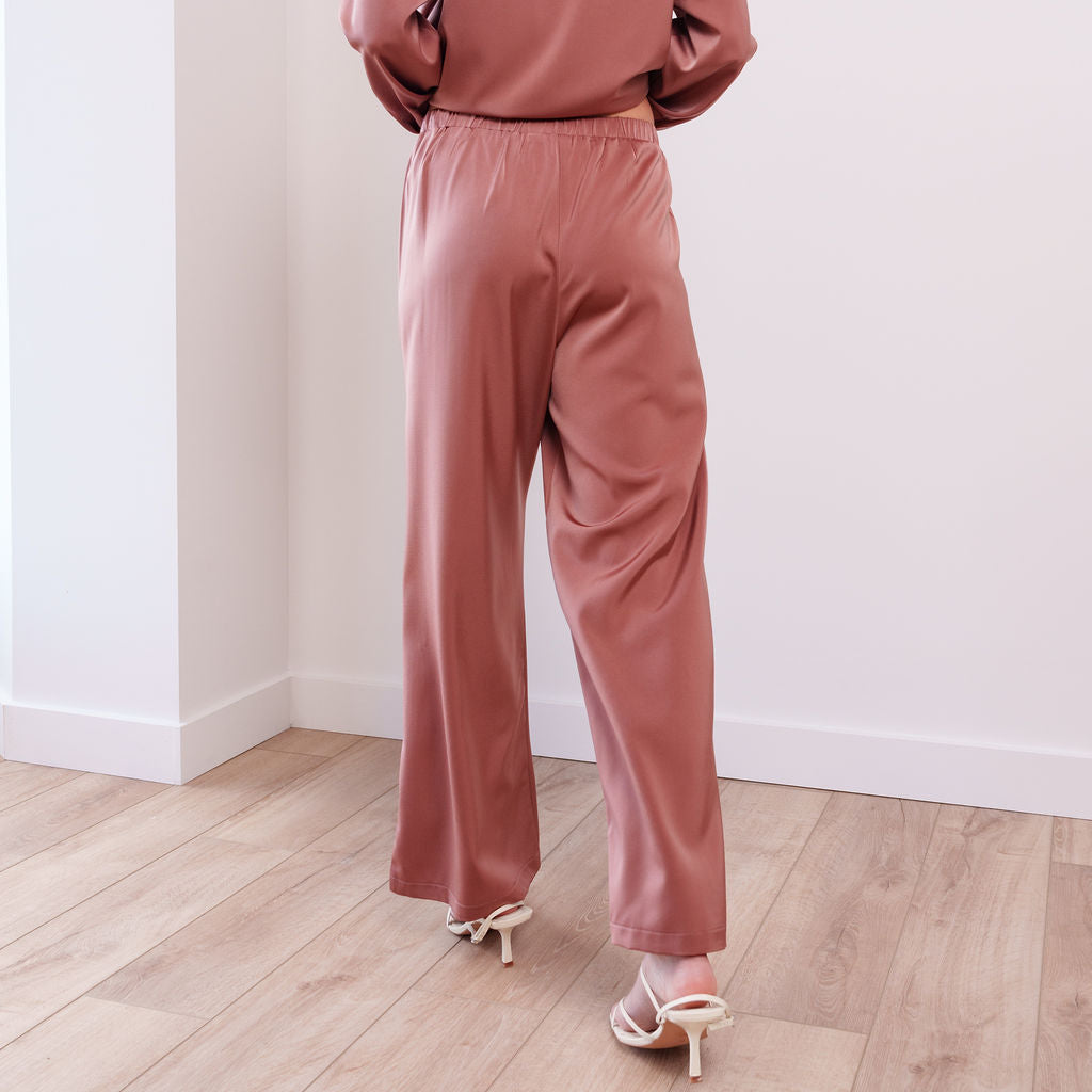 THE AURELIA SATIN TROUSER SET
