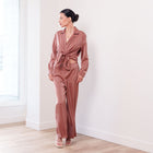 THE AURELIA SATIN TROUSER SET