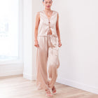 THE LUMIÈ TEXTURED SATIN VEST SET