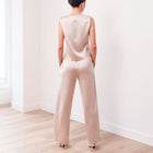 THE LUMIÈ TEXTURED SATIN VEST SET