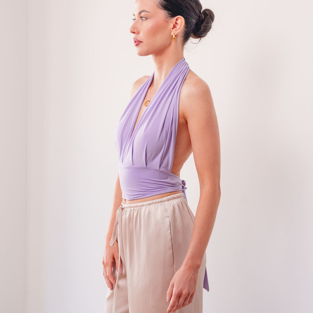 THE LILOU HALTER TOP