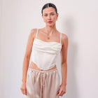 THE MELODIE SATIN CORSET TOP