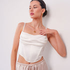 THE MELODIE SATIN CORSET TOP