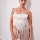 THE MELODIE SATIN CORSET TOP