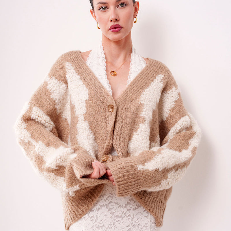 THE MAËLLE HEAVY KNIT CARDIGAN