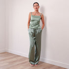 THE AURÉLIA FLUID SATIN TROUSER AND TANK SET