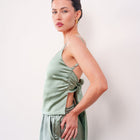 THE LUMIÈRA SATIN TIE-BACK CAMISOLE