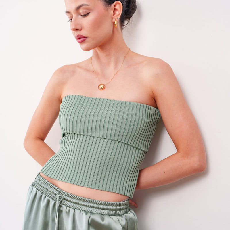 THE CALIXTE STRUCTURED RIB TUBE TOP
