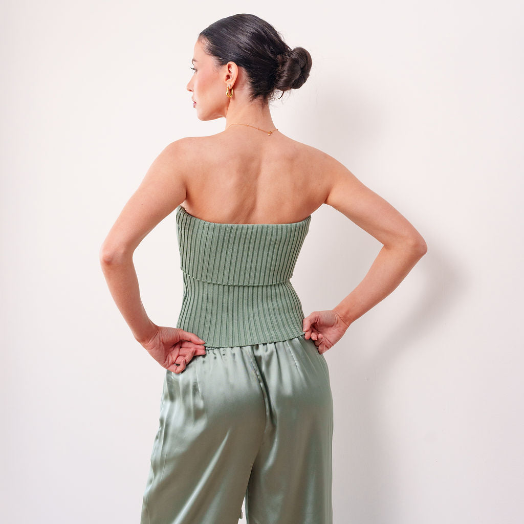 THE CALIXTE STRUCTURED RIB TUBE TOP