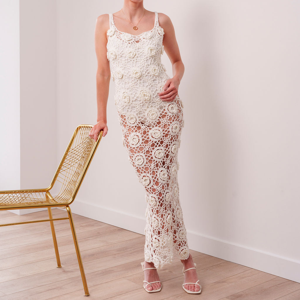 THE MARISSA CROCHET TWO-PIECE MAXI SET