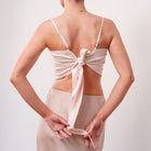 THE ÉLANORA SATIN DRAPE TOP