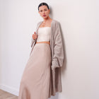 THE ÉTOILE DRAPED LONG CARDIGAN