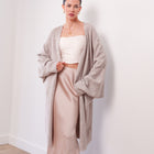 THE ÉTOILE DRAPED LONG CARDIGAN