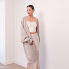 THE ÉTOILE DRAPED LONG CARDIGAN