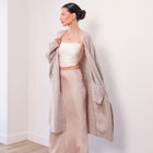 THE ÉTOILE DRAPED LONG CARDIGAN