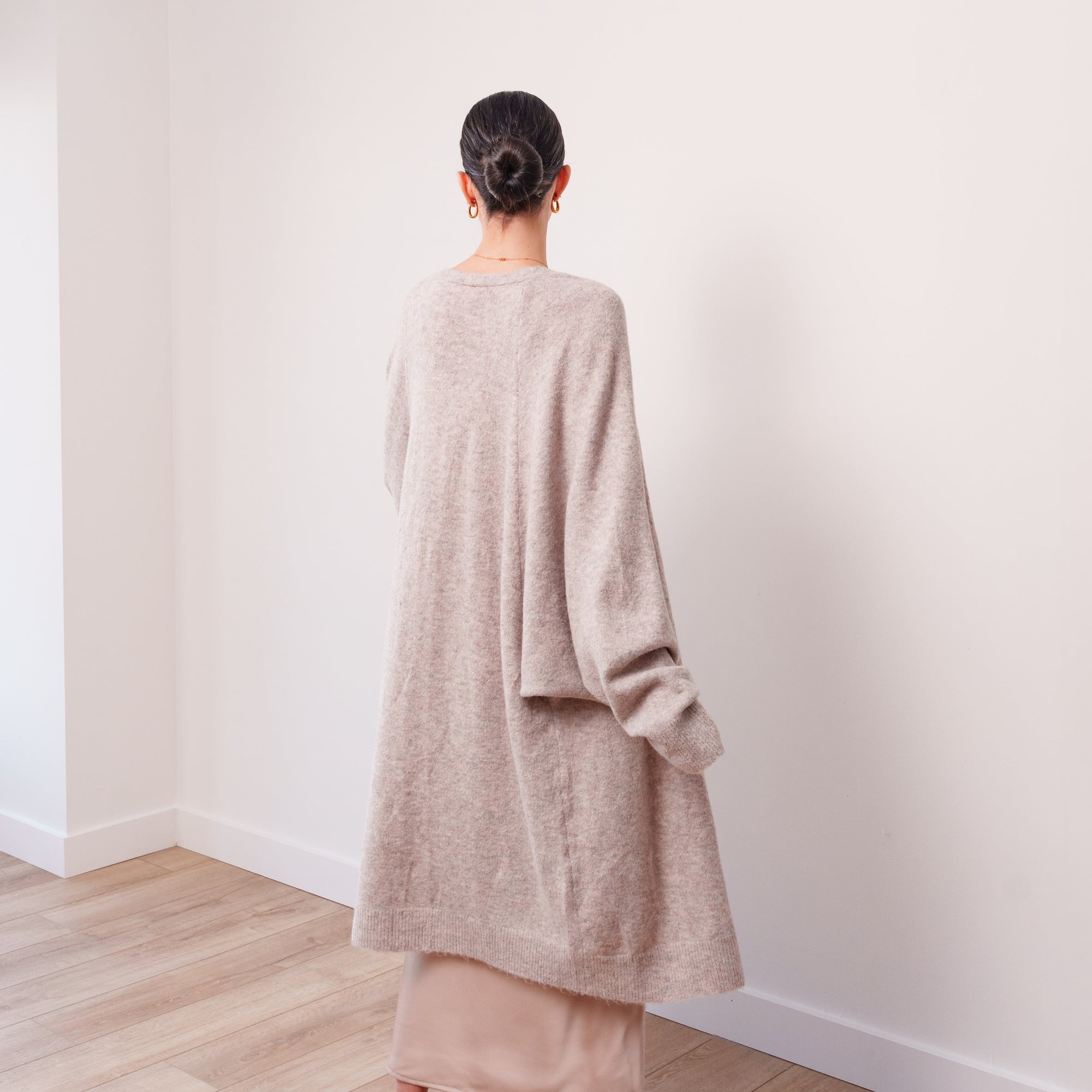 THE ÉTOILE DRAPED LONG CARDIGAN