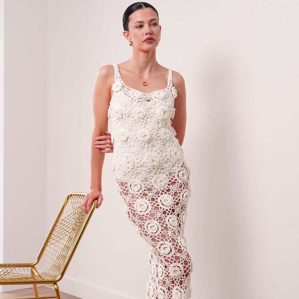 THE MARISSA CROCHET TWO-PIECE MAXI SET