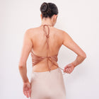 THE ÉRA SATIN HALTER TOP