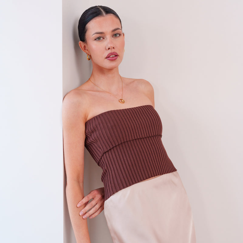 THE CALIXTE STRUCTURED RIB TUBE TOP