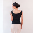 THE ÉRIELLE DRAPED KNOT TOP